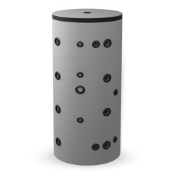 Буферни съдове Елдом, неемайлирани, с една черна и една неръждаема серпентина