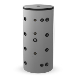 Буферни съдове Елдом, неемайлирани, с една неръждаема гофрирана серпентина