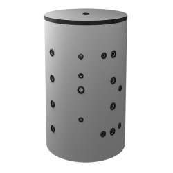 Буферни съдове Елдом, неемайлирани, с една черна и една неръждаема серпентина